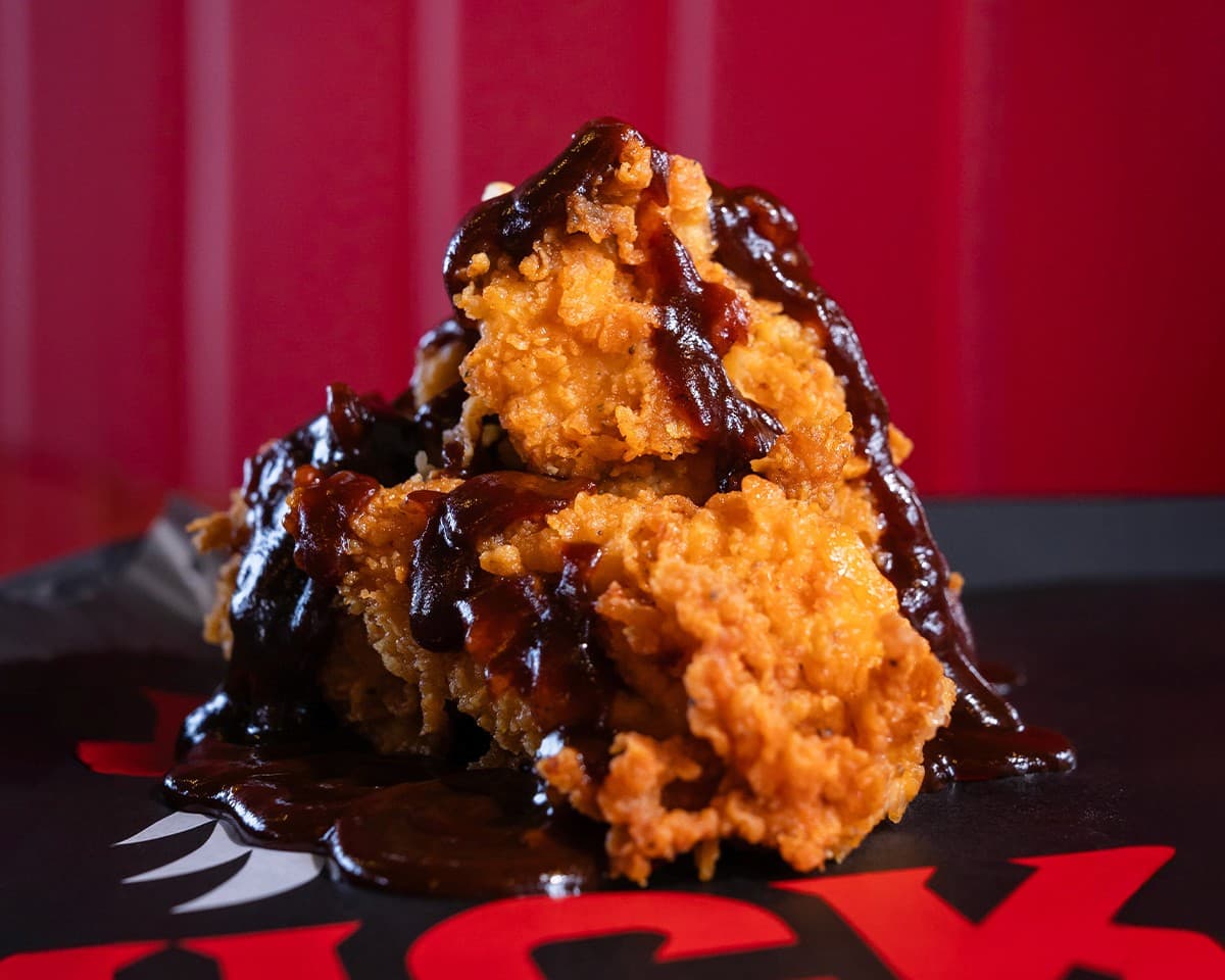 Glazed hot chicken tenders